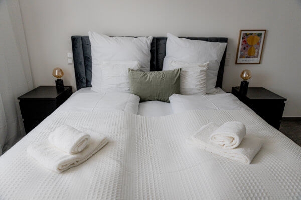Bed linen and towels included in vacation accommodation in Herzogenaurach - BONNYSTAY