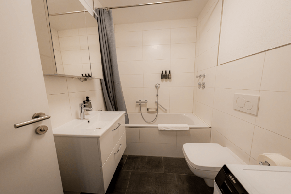 Modern, renovated bathroom - Holiday flat Passau near old town