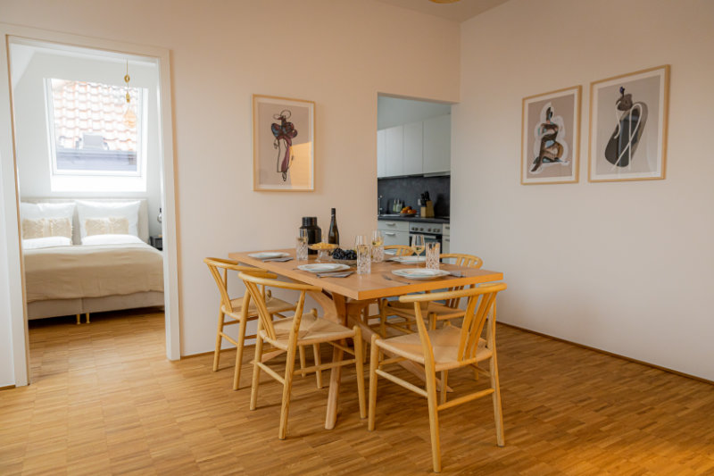 Zwei Schlafzimmer, Küche und Bad für Aufenthalt in Passau Altstadt